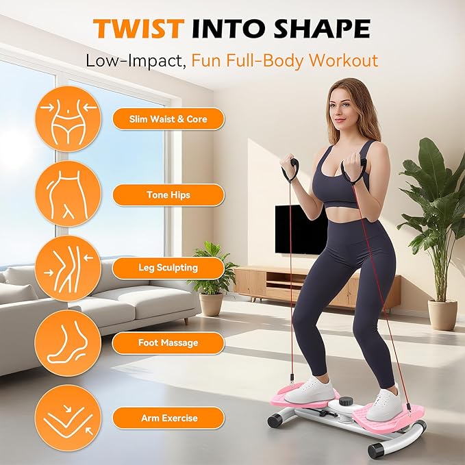 waist twisting machine for Exercise, Ab Twister Board, Core Twister for Women & Home Fitness, twist board for exercise,300 LBS Capacity