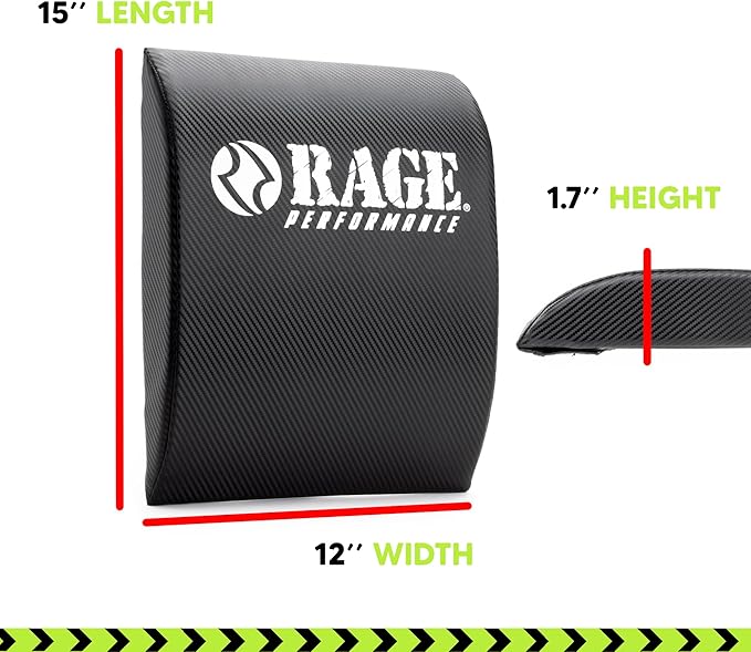 Rage Fitness Abdominal Mat, Ab Mat, Core Trainer, Crossfit Core Workouts, Sit ups, Crunches - Workouts Included