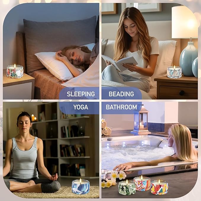 Set 36Pack Scented Candles Gifts Soy Wax Travel Tin Jar Candles for Home 2.5 OZ jar Candles for Mom for Christmas Candles, Birthday, Thanksgiving, Mother's Day,Aromatherapy