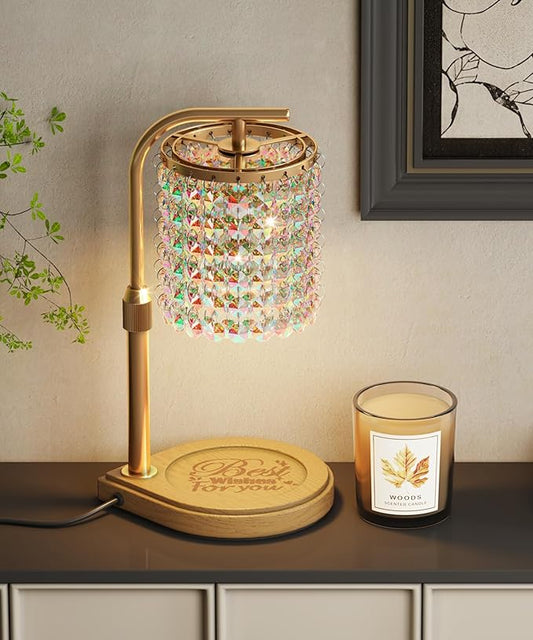 Candle Warmer Lamp with Timer Dimmable,Gifts for Mom Women Her, Gifts for Mother's Day,Birthday,Easter,Housewarming Gifts New Home,Wax Melt Warmer for Jar Candles with 2 Bulbs for Jar Candles