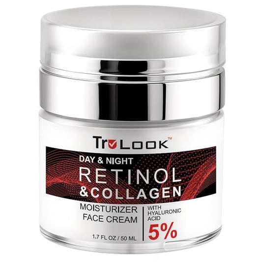 Retinol and Collagen Moisturizer Face Cream with Hyaluronic acid, Day and Night 1.7 Fl Oz