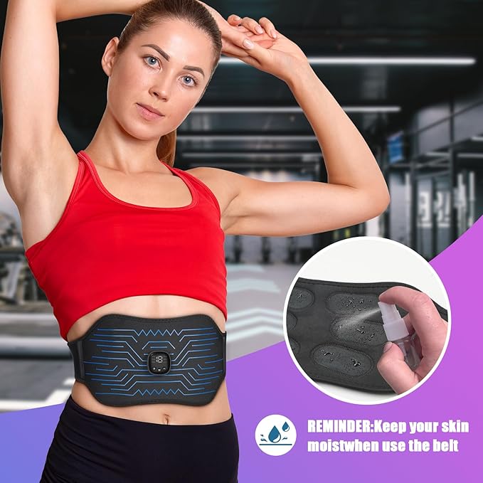 FDA Cleared - Abs Stimulator Muscle Toner, EMS Muscle Stimulator, Fitness Belt Ab Workout Equipment