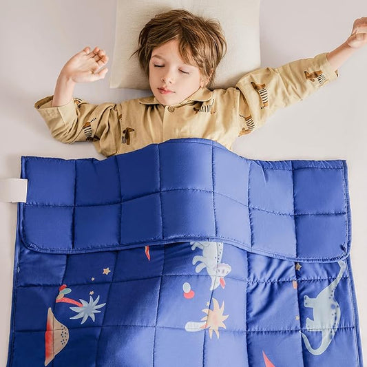 Topcee Weighted Blanket (5 lbs, 36" x 48") Cooling Throw Heavy Blanket for Sleeping Apply to 40-60 lbs, Soft Thick Breathable Blanket with Glass Bead, Easy Care