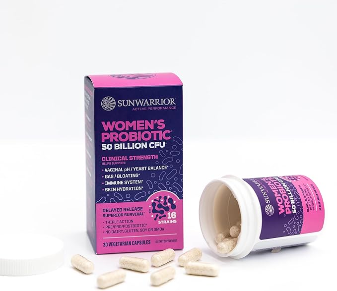 Probiotic for Gut Health 50 Billion CFU Probiotics Supplement Capsules 16 Strains Prebiotics, Postbiotics for Women Gut Immune Colon Health Energy Endurance Support Soy-Free Non-GMO 30 Capsule Serving