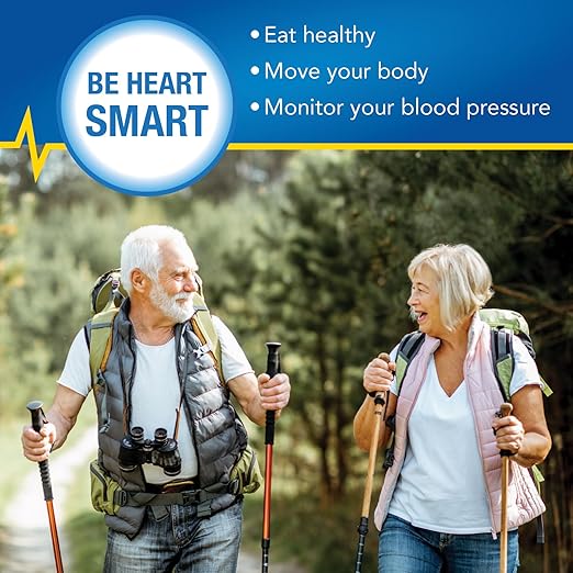 Amazon Basic Care Blood Pressure Monitor, Wide Range Arm Cuff with Intelligent Inflation Technology, Large (Previously Healthwise)