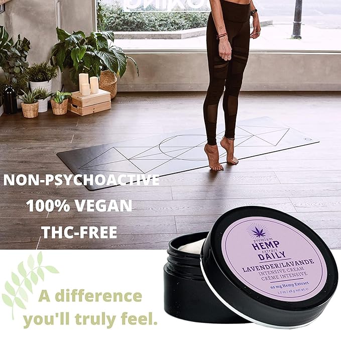 Earthly Body Intensive Cream - Topical Muscle, Knees, Joints, Back, Neck and Shoulder Rub - Organic Ingredients - 1.7 Ounces (Lavender, Pack of 3)