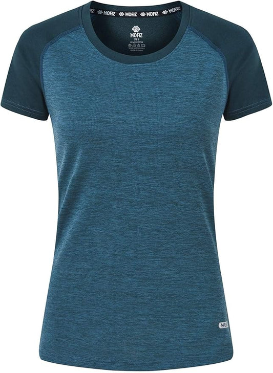 MoFiz Women's Short Sleeve UPF 50+ Sun Protection Sports T-Shirt Quick Dry Running Workout Athletic Tee Top