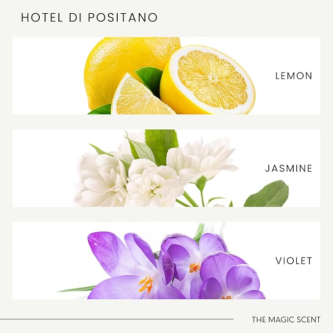 The Magic Scent Hotel Di Positano Hotel Scent Diffuser Oil - Cold-Air & Ultrasonic Fragrance Oil for Diffuser Inspired by Amalfi Coast, Italy - Essential Oils for Diffusers Aromatherapy (500 ml)