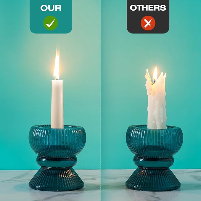 Hausware 36 Pack Taper Candles, 8 Hour Burn Time,Unscented Dripless and Smokeless, 10 inch Elegant Premium Quality Dinner Candle for Home Décor, Restaurant, Wedding, Party Candlesticks (Ivory)