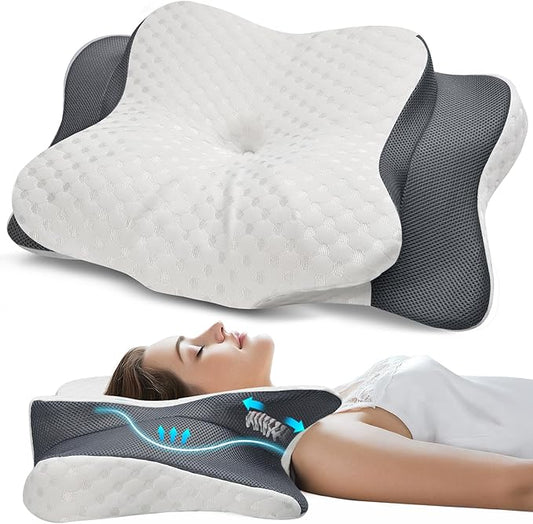 Cervical Pillow for Neck & Shoulder Pain Relief Sleeping - Ergonomic Contour Pillows - Memory Foam Pillow for Side, Back & Stomach Sleepers