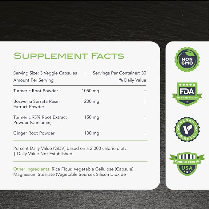 KaraMD Comfort Guard X24 | Joint & Movement Support Supplement | Turmeric Curcumin, Boswellia & Ginger | Ease Muscle Discomfort & Joint Stiffness | Non-GMO, Gluten Free & Vegan Friendly (3 Pack)