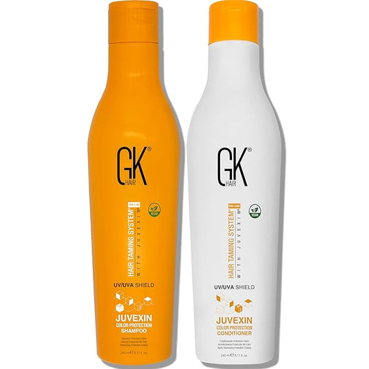 GK Hair Shield Shampoo and Conditioner – UV/UVA Protection for Color-Treated Hair – Hydrates, Prevents Fading and Split Ends – Anti-Frizz Formula for Softer, Stronger Hair