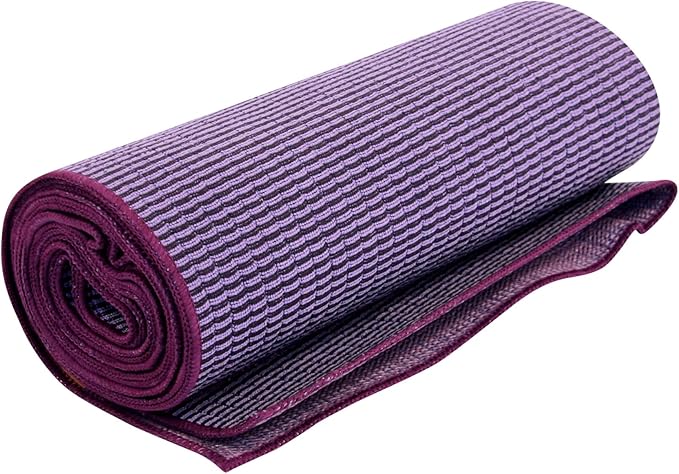 Hugger Mugger Yoga Towel - Ultraviolet - Soft, Absorbent, Fast Drying, Non-Slip Backing, use by iteself or Over a Yoga mat, hot Yoga, Helps with Slippery Hands and feet