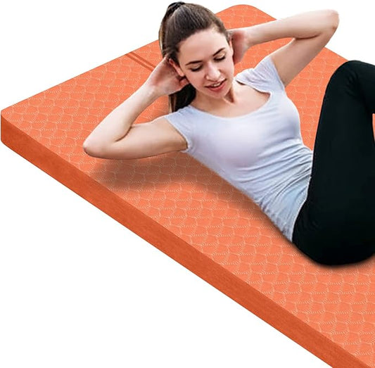 nuveti Large Exercise Mat - 15mm/20mm/30mm Thick Yoga Mat | Workout Mat for Fitness, Yoga, Pilates, Stretching & Floor Exercises for Women & Men with Free Carrying Bag