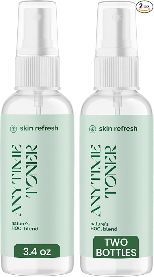Good Salt Living Skin Refresh Anytime Skin Toner for All Skin Types, Made in The USA, 3.4 Ounce Bottle, 2-Pack