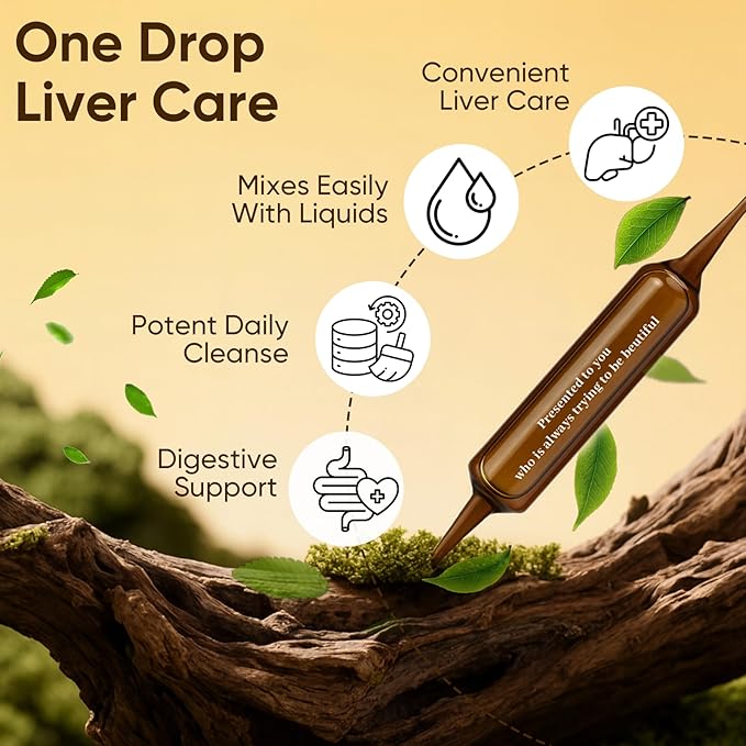 BiocolLabs Liver Detox - Something for a Month Health Liquid with Artichoke, Chicory, Choline, Rosemary for Liver Support & Health, Bloating Relief, Vegan, Non-GMO, 7 Ampoules 1 Box
