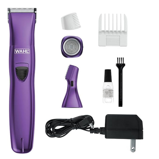 Wahl Pure Confidence Rechargeable Electric Trimmer, Shaver, & Detailer for Smooth Shaving & Trimming of The Face, Underarm, Eyebrows, & Bikini Areas – Model 9865-100