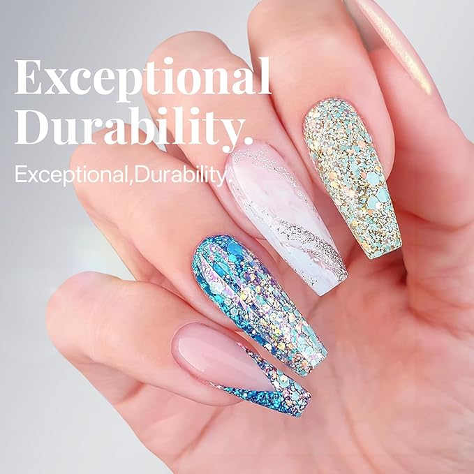 krofaue 504PCS French Nail Tips - Soft Gel Half Cover Fake Nails 12 Sizes Acrylic Square False Tips Natural French Tip Press On Nails Gift for Nail DIY & Salon