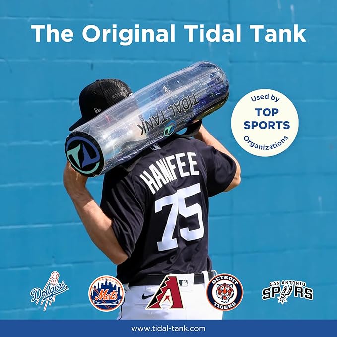 Tidal Tank Tube - The Original Aqua Bag - Water Weight Bag up to 79 lbs - Adjustable Workout Sand Bags Weights Alternative - Portable Sandbag Fitness Equipment Set, Home Exercise Gym - Including App