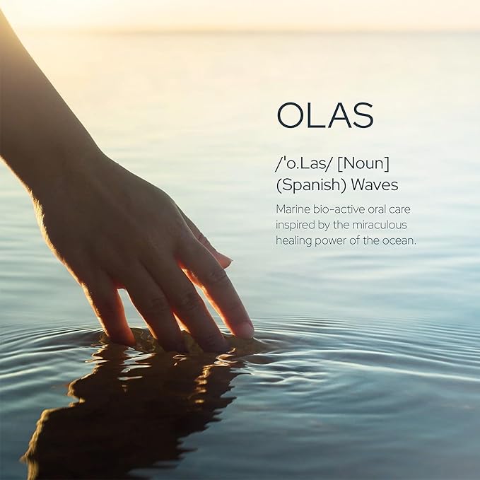 Olas Alcohol Free Mouthwash & Oral Rinse - Marine Bio-Active Mouth Rinse with Essential Oils & Antioxidants for a Healthy Oral Microbiome - Fluoride Free Natural Mouthwash (500 ml)