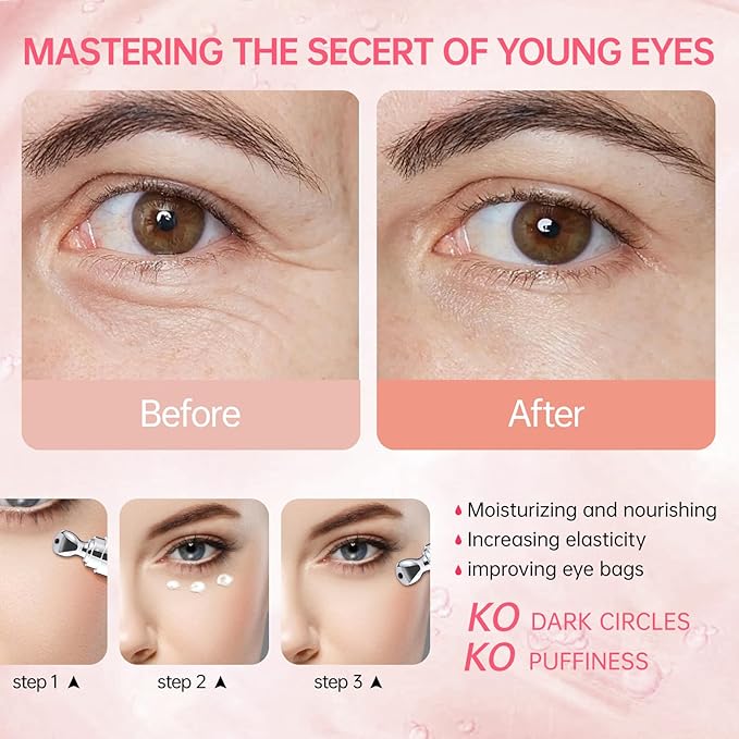Instant Reduction of Eye Bags -Retinol Eye Cream Dark Circles,Bags Under Eyes,Eye Repair Cream AntiAging Moisturizer,retinol,Under Eve Care Creams Suit Women Men EyeFirm Smooth fimming eye-0.7 OZ-DDD