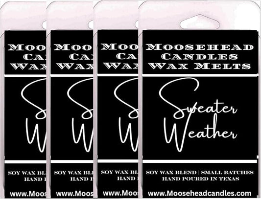 Sweater Weather Wax Melts – 4 Pack | Cozy Autumn Fragrance for a Warm and Inviting Home | Hand-Poured, Long-Lasting Scent
