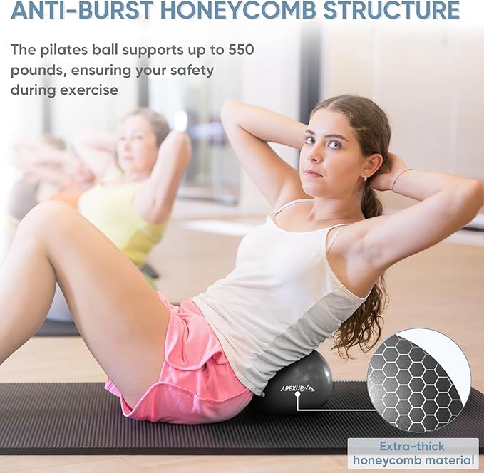 APEXUP Yoga Ball Exercise Ball Anti Slip Heavy Duty for Fitness, Balance & Core Workout