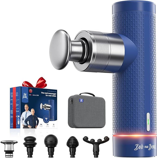 BOB AND BRAD A7 Massage Gun with 11mm Amplitude and Metal Head, Mini Massage Gun Deep Tissue Portable, Professional Muscle Massager for Pain Relief