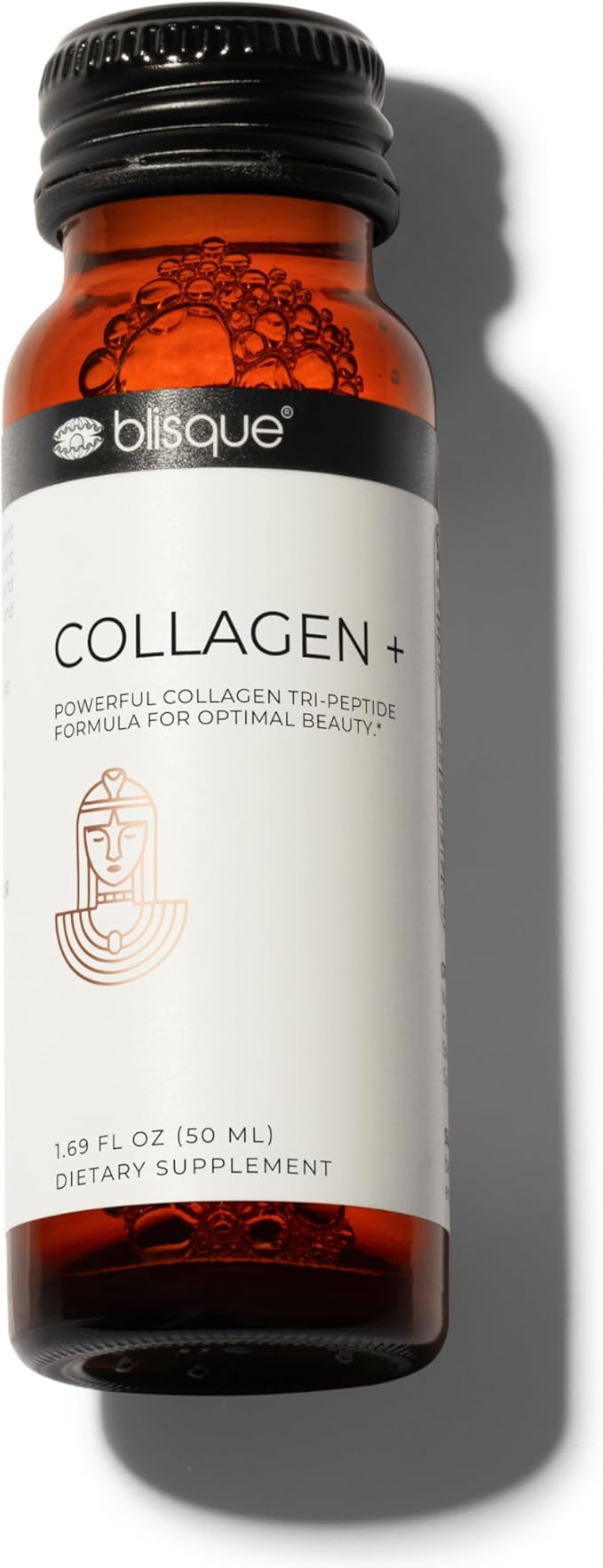 Blisque - Liquid Collagen Tri-Peptide Complex | with Biotin and Hyaluronic Acid | for Hair, Skin, and Nails | 30 Bottles | 30-Day Supply