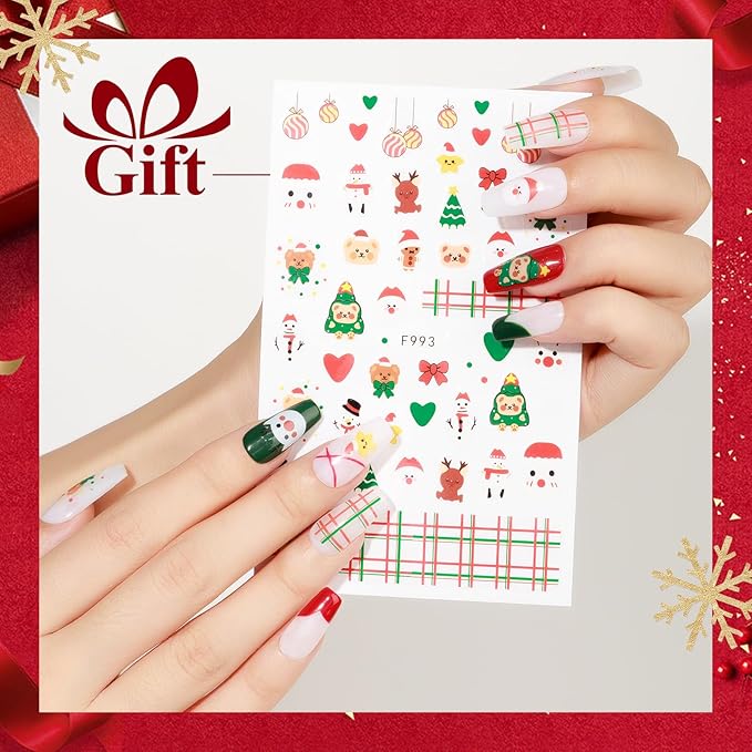 MIZHSE Christmas Gel Nail Polish, 6 Colors Sparkle Green Glitter Gold Silver Gel Polish Dark Green Red Gel Polish Kit, Long Lasting Soak Off Nail Art Manicure Home New Year Gift for Ladies