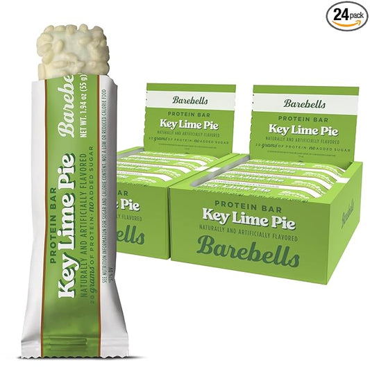 Barebells Protein Bars - Protein Snacks with High Protein (12 Count (Pack of 2), Key Lime)