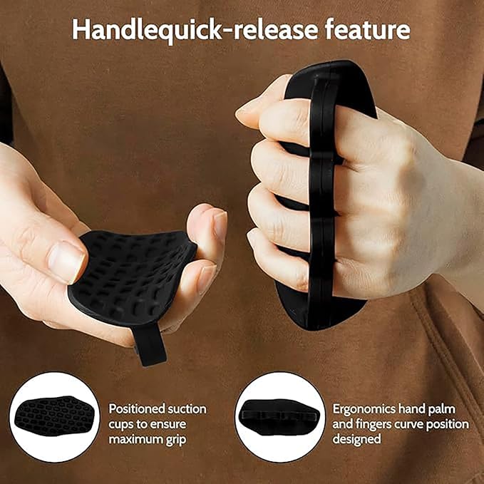 Rubber Fitness Anti-Slip Grip Ergonomic Anti-Slip Slim Grip Pads Suitable for fitness training, dumbbells, barbell pads, and pull-up bars gym accessories for women
