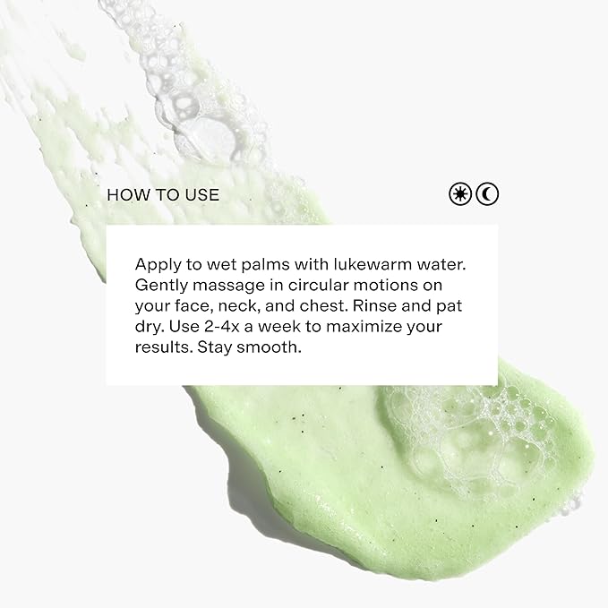 CLEARSTEM - VITAMINSCRUB - Antioxidant-Infused Scrub Cleanser - Exfoliating Face Wash + Body Scrub - Vitamin C, Hemp, Bamboo - Skin Care Products - Gluten Free, Cruelty Free - 6 fl oz / 180ml