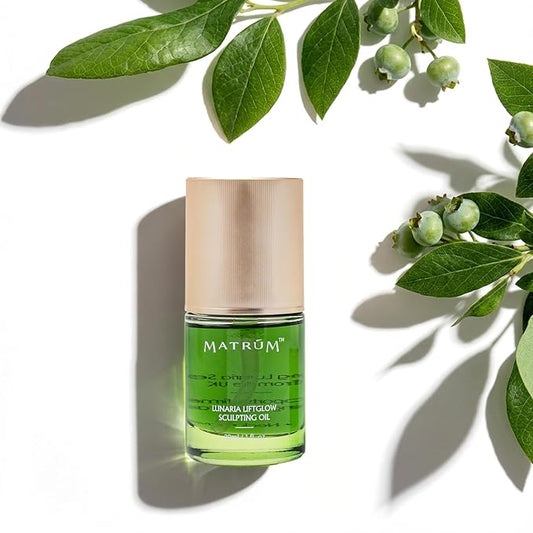 Organic Anti Aging Face Oil, 100% Natural Hydrating Brightening Serum, Squalane + Sea Buckthorn + Rosehip Oil, Vitamin E, Retinol, Antioxidant Gua Sha Oil for Sensitive & Dry Skin