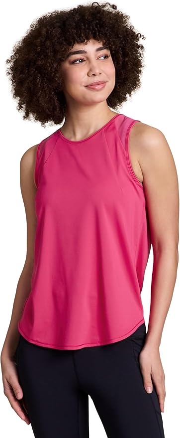 RBX Active Women's Workout Top with Breathable Mesh Panels, Quick Drying Gym Running Tank Top with Plus Sizes