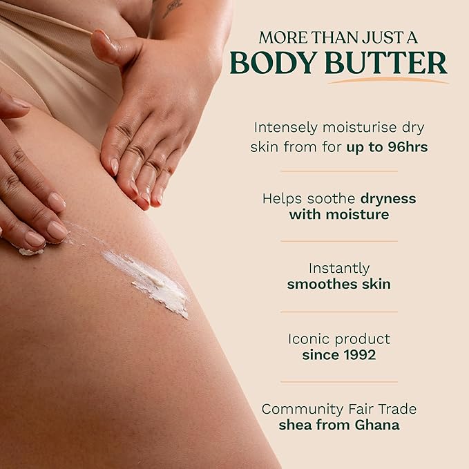 The Body Shop Shea Body Butter – Hydrating & Moisturizing Skincare for Very Dry Skin – Vegan – 6.4 oz