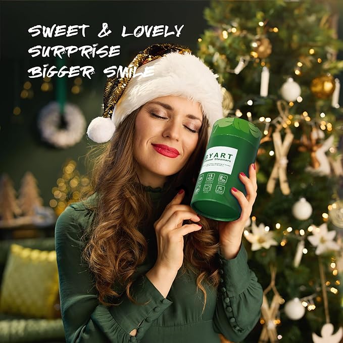 Shower Steamers Aromatherapy - Christmas Gifts for Women, 8 Pack Pure Essential Oil Shower Bombs for Home Spa, Stress Relief, Body&Soul Relaxing Bath Bombs, Stocking Stuffer for Girls, Green