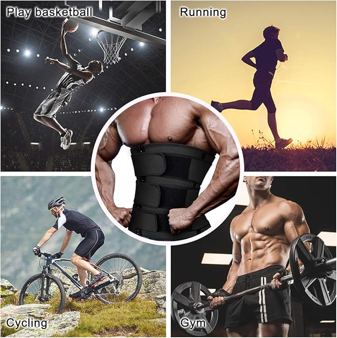 Hidyliu Mens Workout Waist Trainer Neoprene Corset Sauna Sweat Trimmer Cincher Slimming Belly with Belts