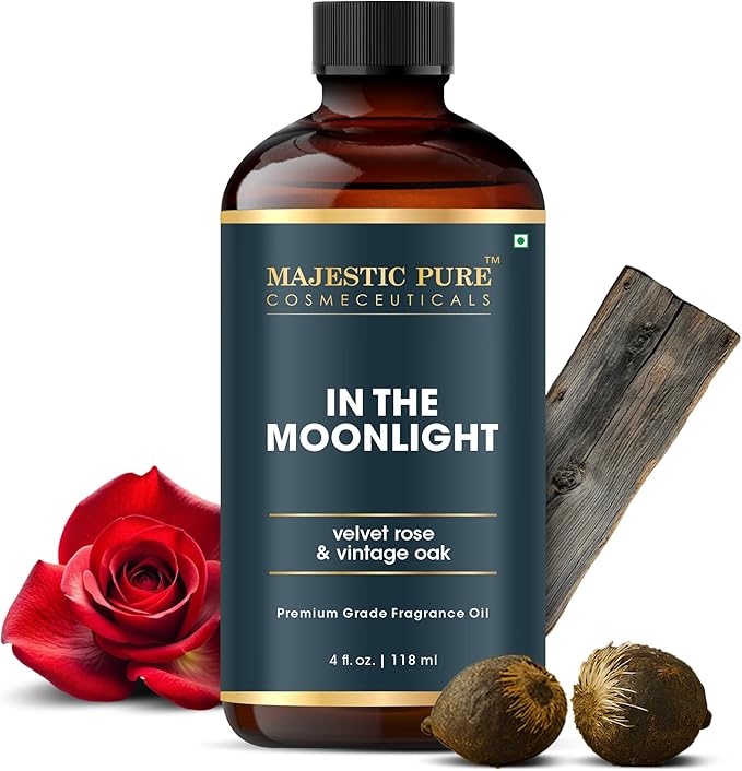 MAJESTIC PURE Velvet Rose & Vintage Oak Premium & Free from Mineral Oil | Rose, Oak & Musk Oil used in Diffuers, DIY, Self Care | 4 Fl Oz