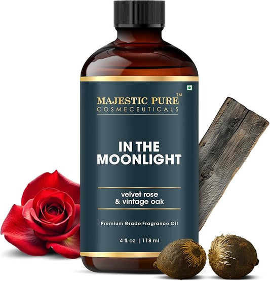 MAJESTIC PURE Velvet Rose & Vintage Oak Premium & Free from Mineral Oil | Rose, Oak & Musk Oil used in Diffuers, DIY, Self Care | 4 Fl Oz