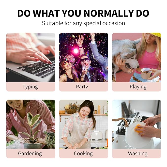 White French Tip Press on Nails with Gold Line Design - Soft Gel Almond Nails Short for Women, Glossy Glue on Nails with Glue in 16 Sizes - 32 Reusable Fake Nails, Gold Ribbon