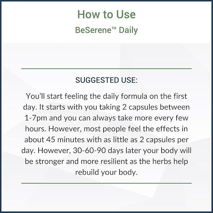 Healthy Gut BeSerene Daily | Cortisol & Stress Support | Supports Your Sleep and Adrenals | 30 Servings