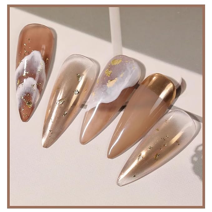 Holographic Mirror Nail Powders Chrome Gold Effect Pure Metallic Dust Sequins UV Gel Nail Chrome Pigment for Nail Art Decoration (Champagne)