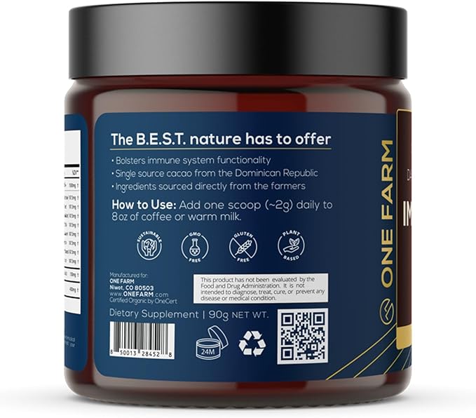 Organic 8 Mushroom Immunity Powder, Non-GMO - Turkey Tail, Chaga, Cordyceps, Shiitake, Reishi, Maitake, Lion's Mane, and Mesima - Vegan Mushroom Supplement in a Resealable Glass Jar