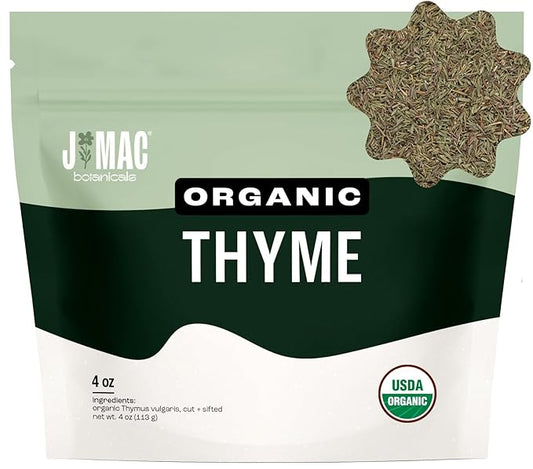 J Mac Botanicals Organic Thyme - 4 oz