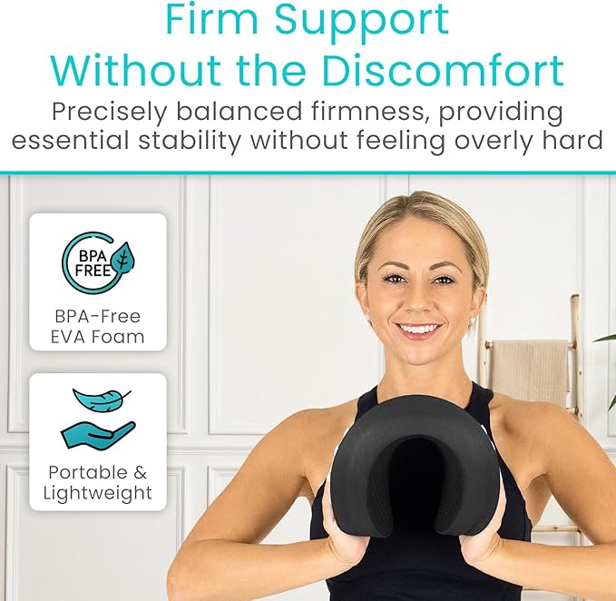 Vive Oval Balance Pad - Wobble Cushion For Physical Therapy And Rehabilitation Equipment - Soft Stability Trainer Foam For Workouts, Yoga, Core Strength And Pilates - Device For Women, Men And Kids