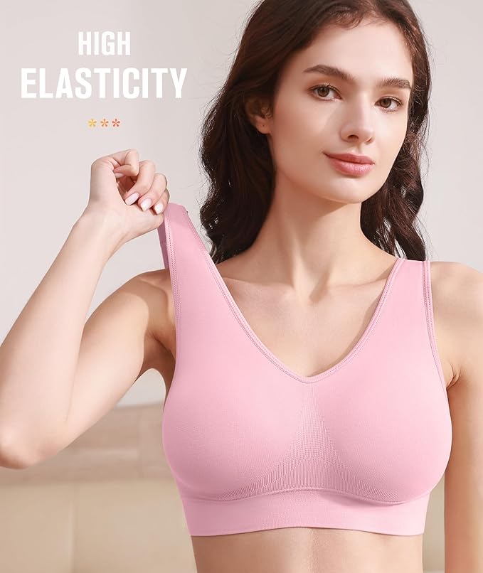 BESTENA Sports Bras for Women, Seamless Comfortable Yoga Bra with Removable Pads