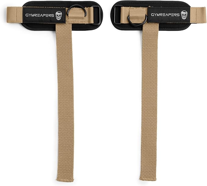 Gymreapers GripLink Lifting Straps – Heavy Duty D-Ring Weight Lifting Wrist Straps with Anti-Slip Silicone Grip Beads, Cushioned & Adjustable Support for Deadlifts, Powerlifting, Cable Machines & Gym Training