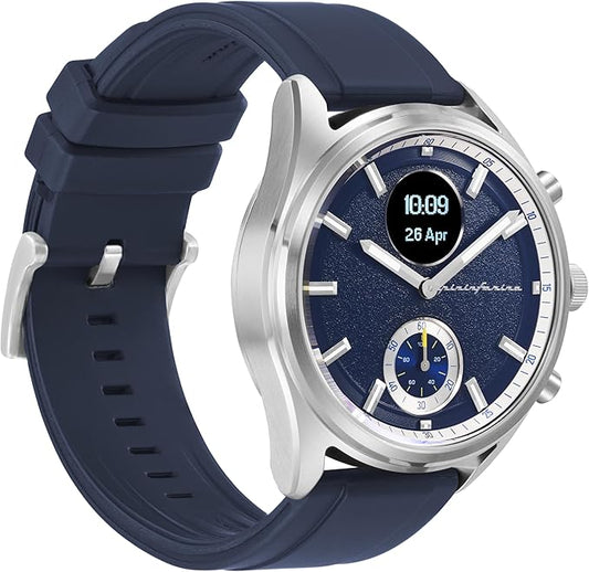 pininfarina Sport Sintesi Smart Watch, Heart Rate Monitoring, Fitness Tracker, FKM Strap, Sleep Monitoring, GPS Tracker, 30-Day Battery Life, Android & Apple Compatible