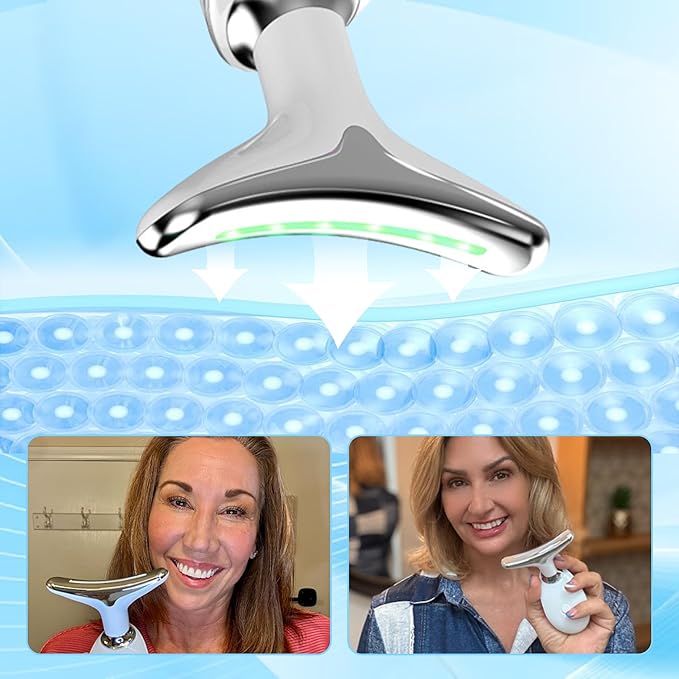 RenewaLift Face & Neck Sculpting Tool | Handheld Beauty Device with Gentle Light & Soothing Vibration | at-Home Skincare Tool for a Smoother, Refreshed, and Radiant-Looking Complexion
